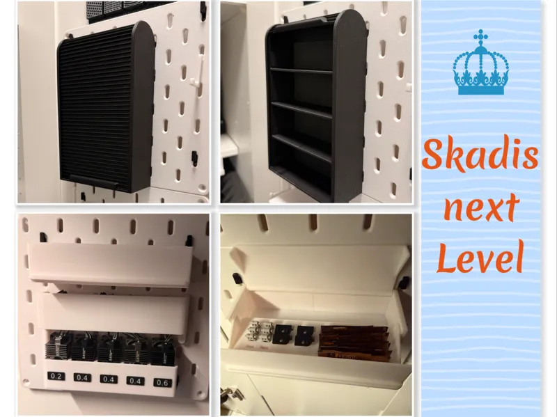 IKEA Skadis Aufbewahrung Sortieren Bambu Lab BOX
