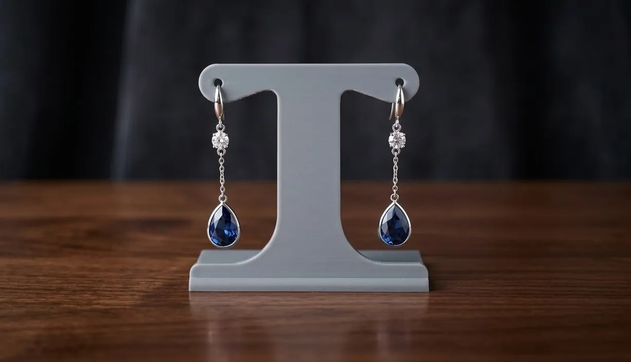 Minimalist T-Bar Earring Display Stand view 2