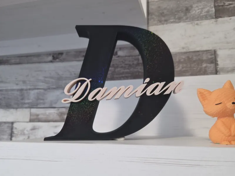 Namens-Anhänger Initial-Namenschild Damian