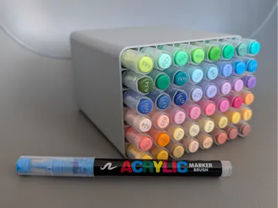 Acrylic Marker Organizer Holder Box GuangNa Languo