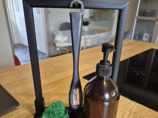 Soap and brush holder