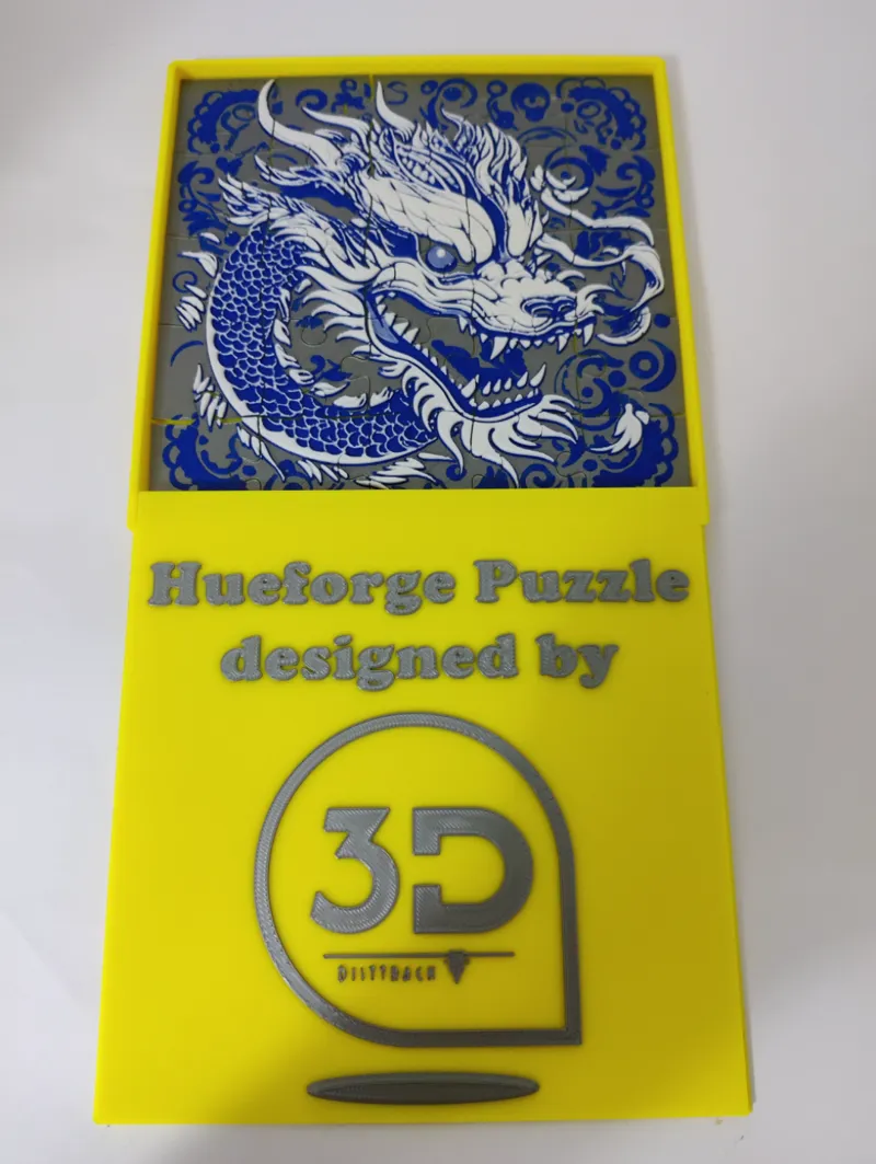 Dragon puzzle with box