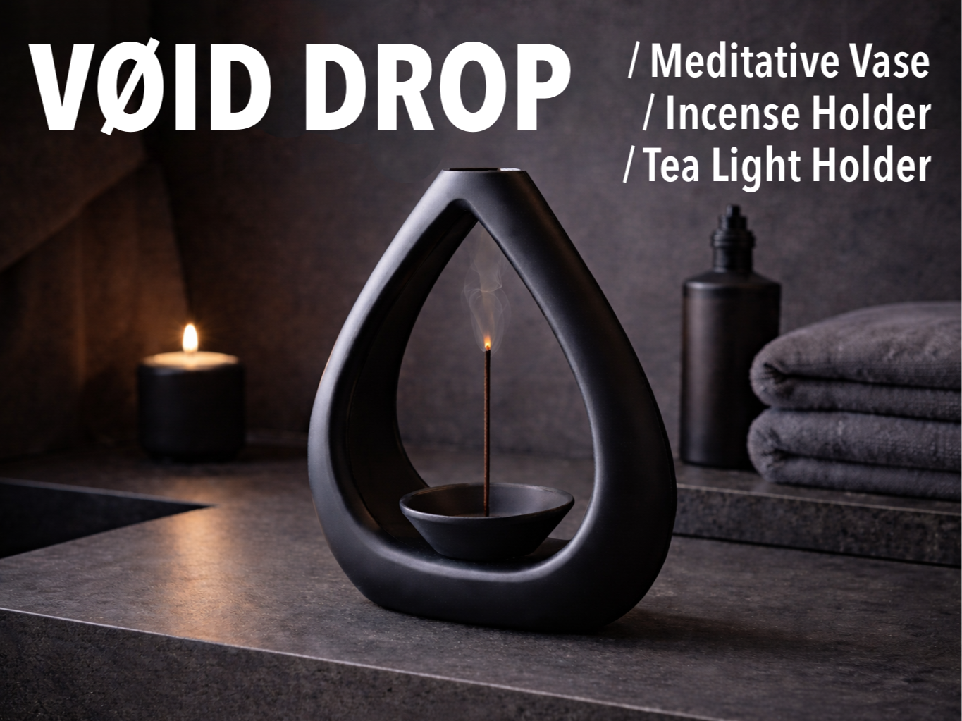 Miniatura 1 do modelo 3D VØID DROP, Multi-functional Mindfulness Vase