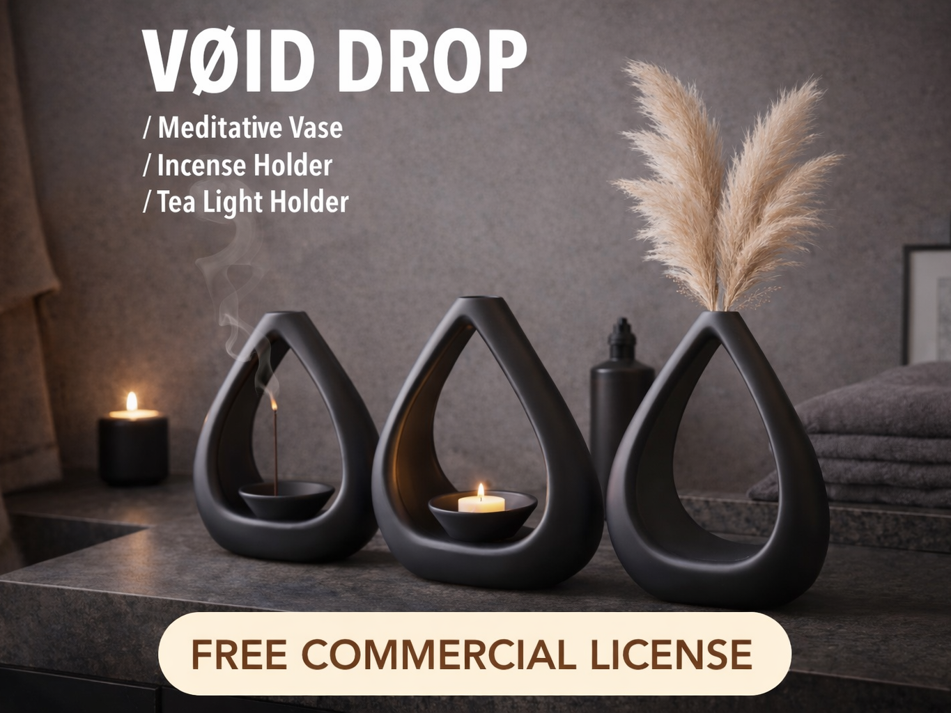 VØID DROP, Multi-functional Mindfulness Vase