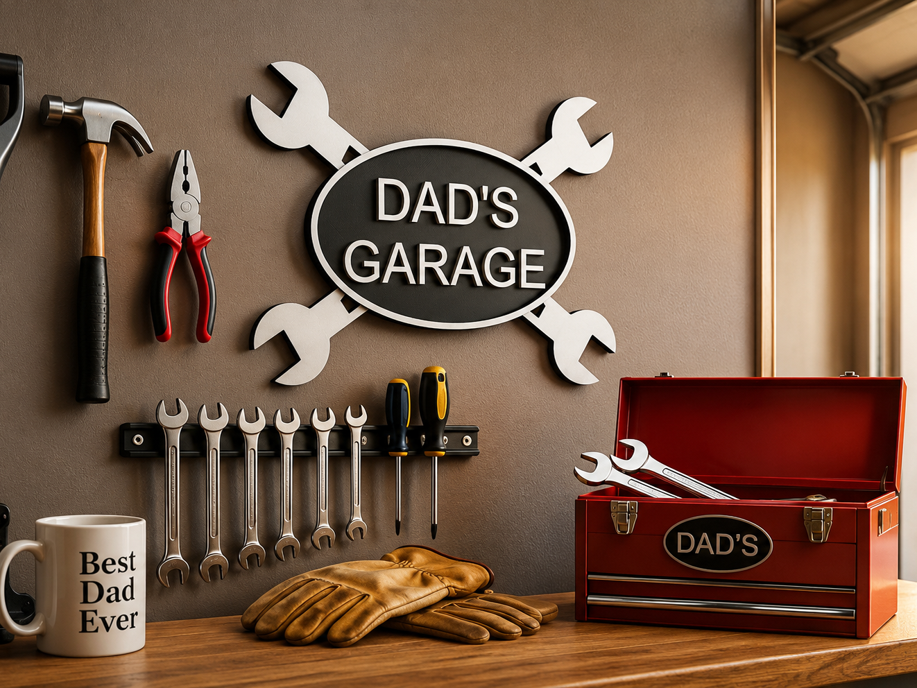 Dad's Garage Wall Sign