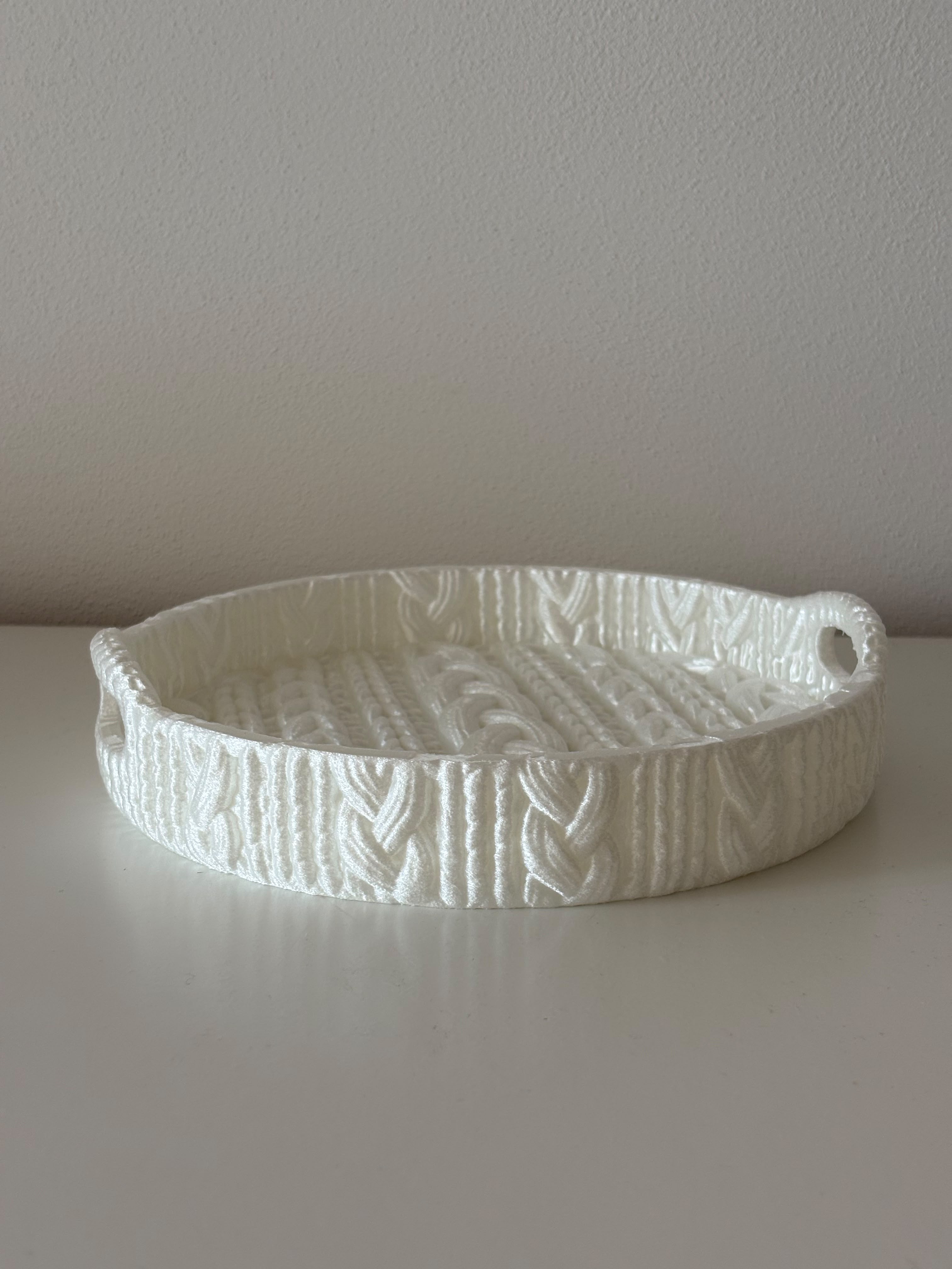Knitted Texture Decorative Tray - 1