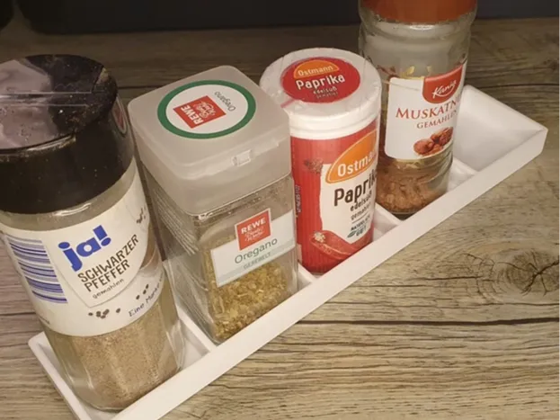 Gewürze / Spice Rack 5x 44x44mm