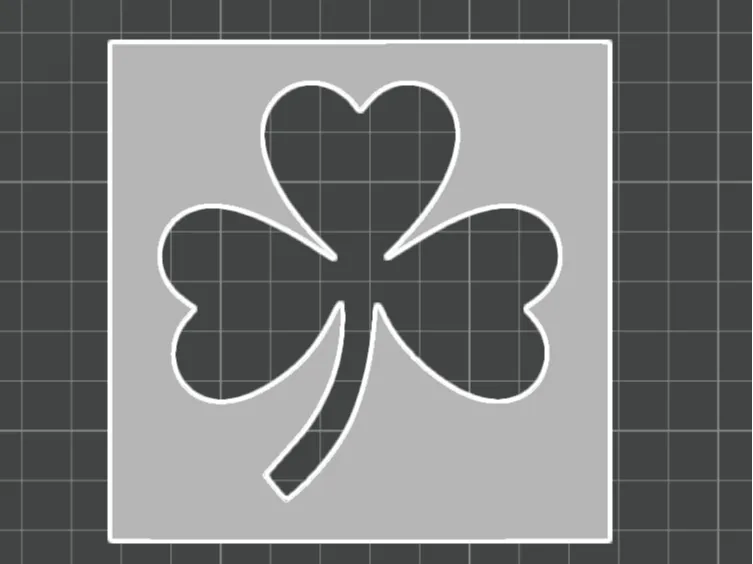 Shamrock stencil, st partricks day
