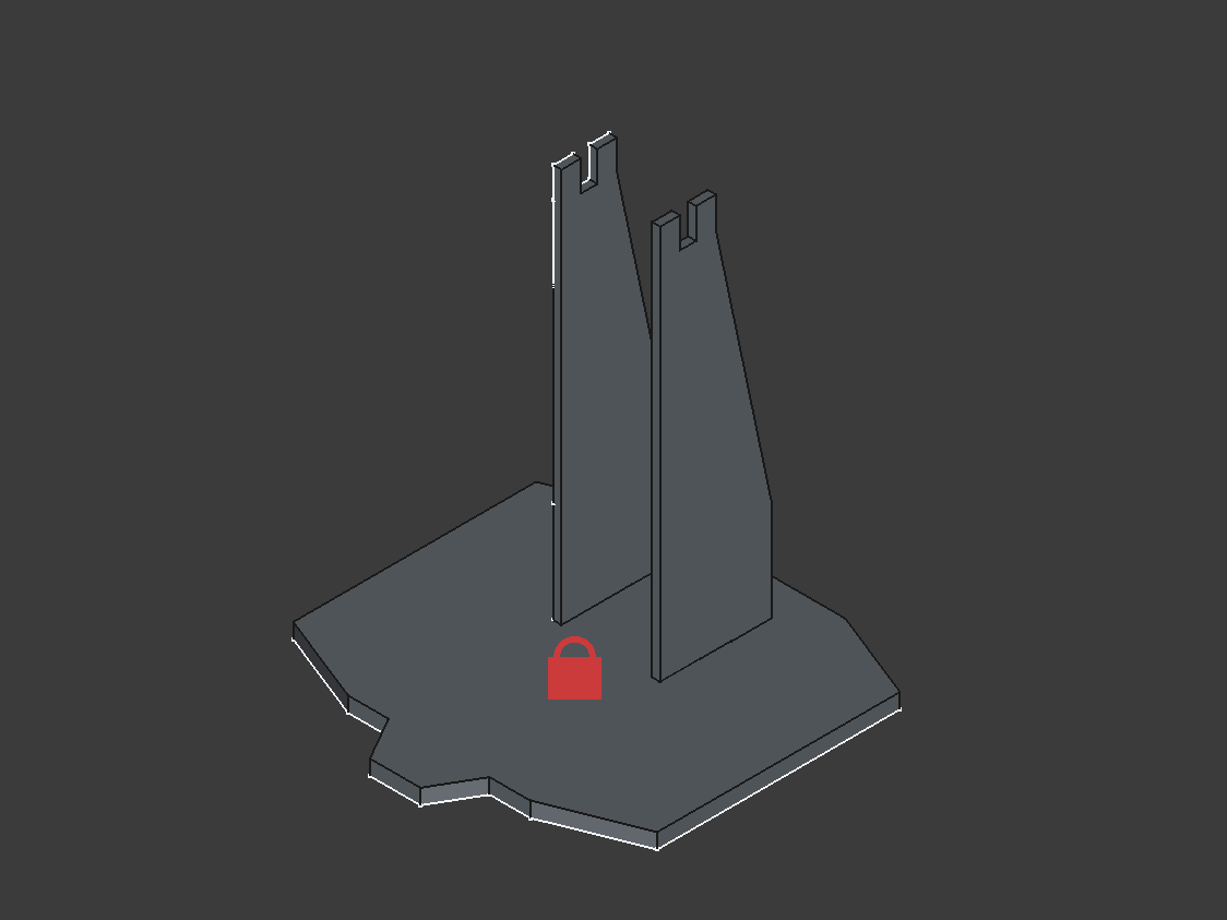 Space shuttle carrier 10360 vertical display stand