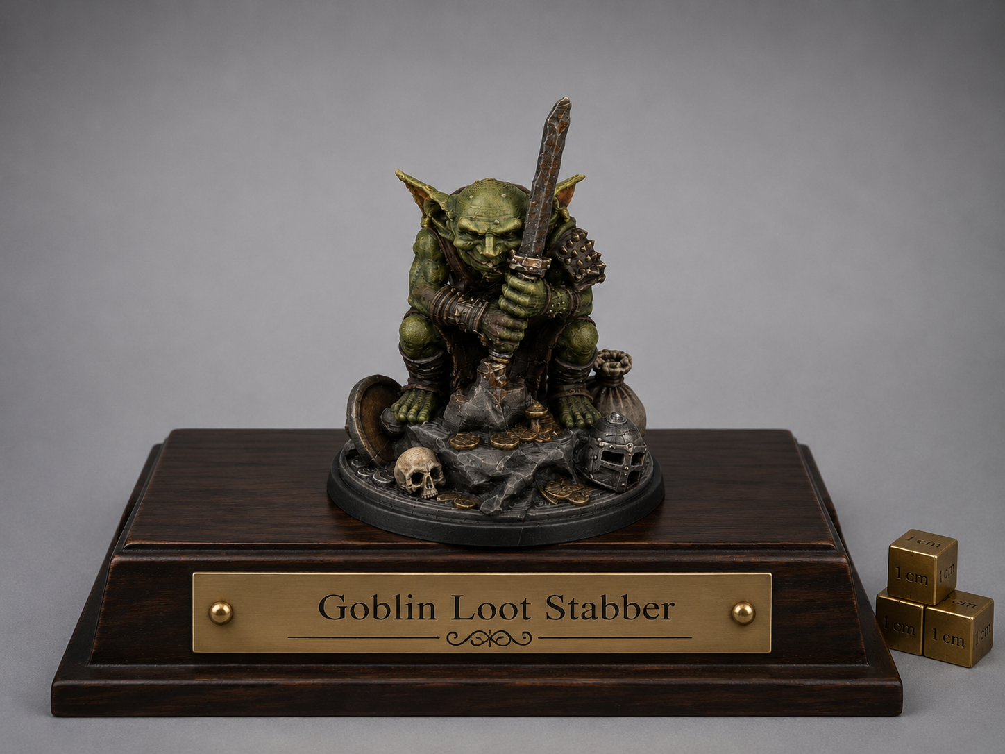 Goblin Loot Stabber Miniature (supportless)