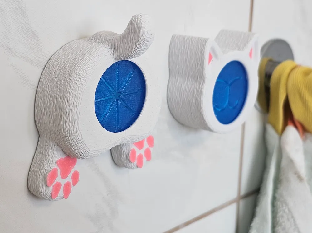 Ultimate cat butt towel holder by anonim1133 MakerWorld