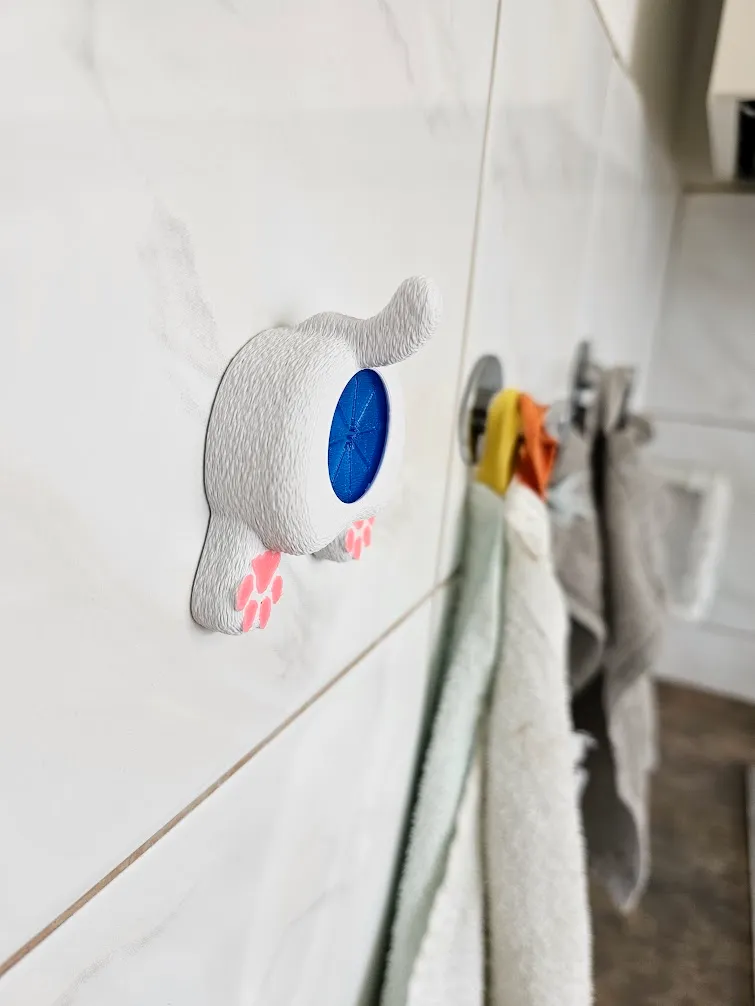 Ultimate cat butt towel holder by anonim1133 MakerWorld