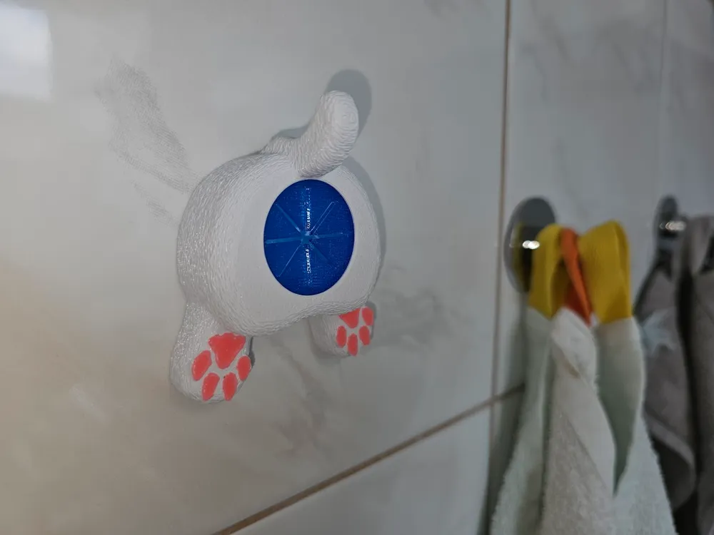 Ultimate cat butt towel holder by anonim1133 MakerWorld