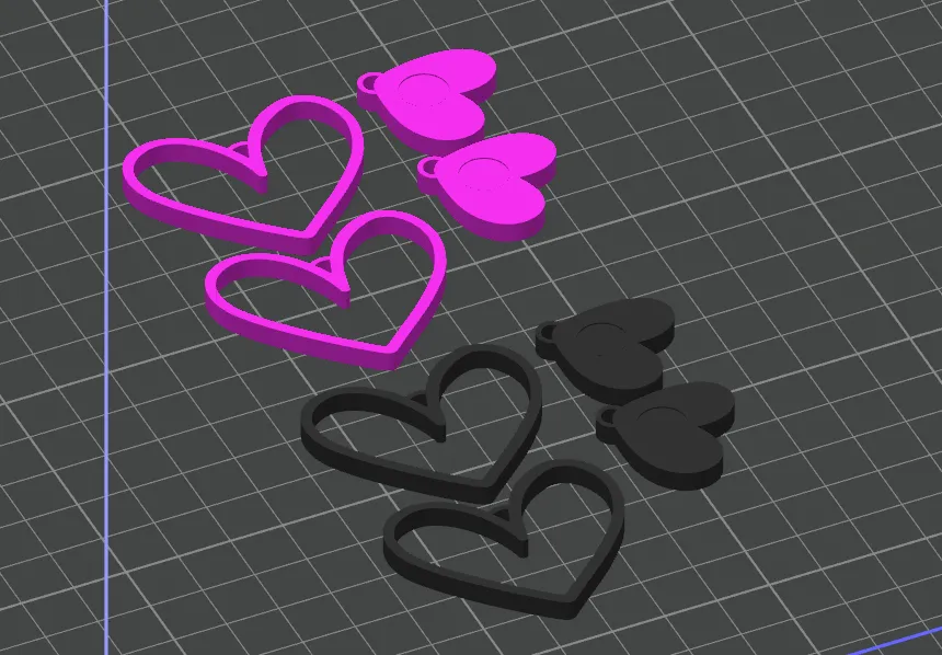 Heart Dangle Earrings: Valentines Day view 3