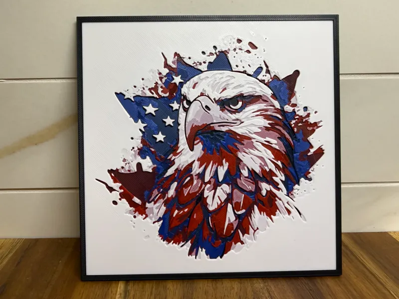 Bald Eagle (4 color) Textured Artwork