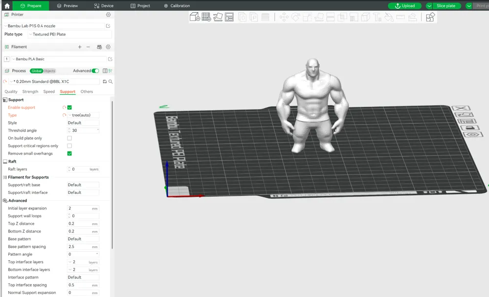 Buff Man - Free 3D Print Model - MakerWorld