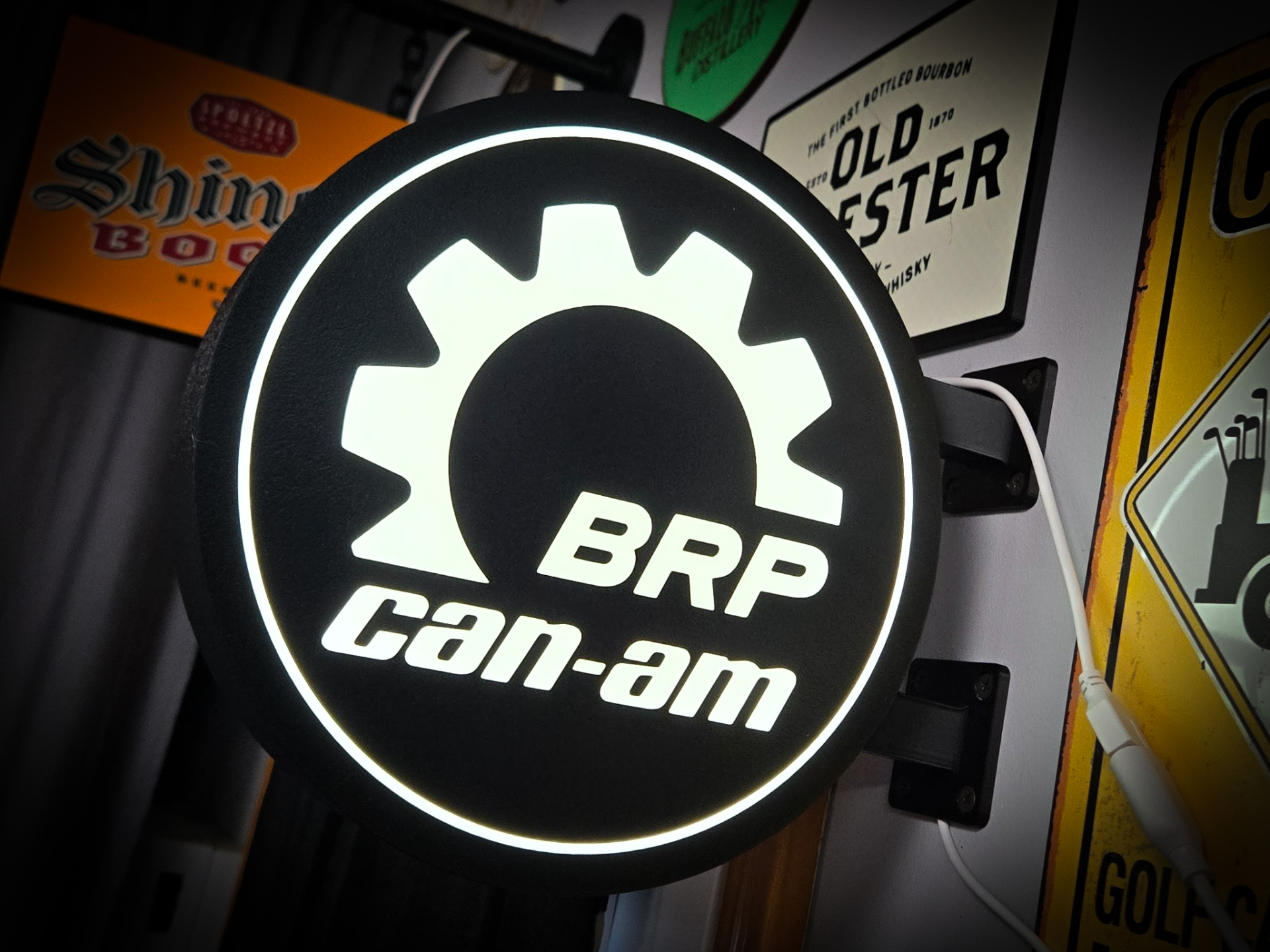 BRP CAN-AM ~ 2-Sided Round Lightbox