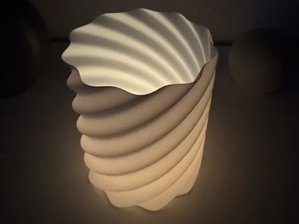 Abat-jour spirale pour bougie LED