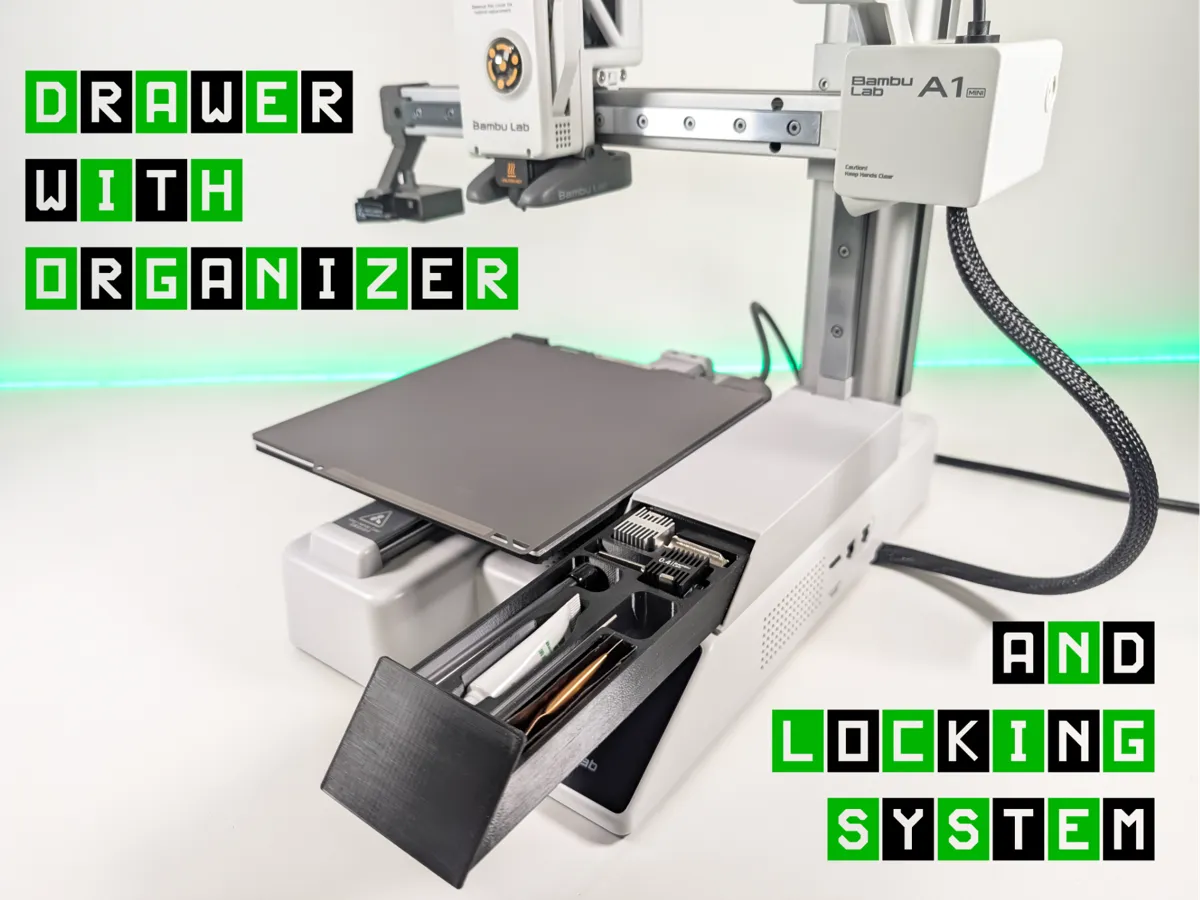 Organizer drawer for A1 Mini - Free 3D Print Model - MakerWorld