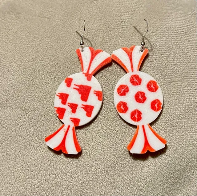 Ohrringe Karneval Bonbons Earrings carnival candy