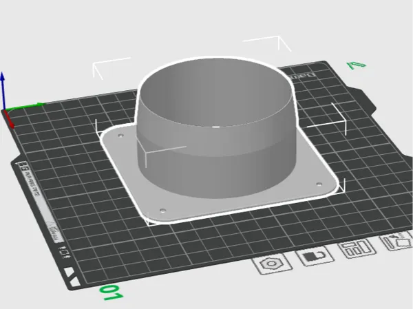 Raccord de ventilation 80 mm