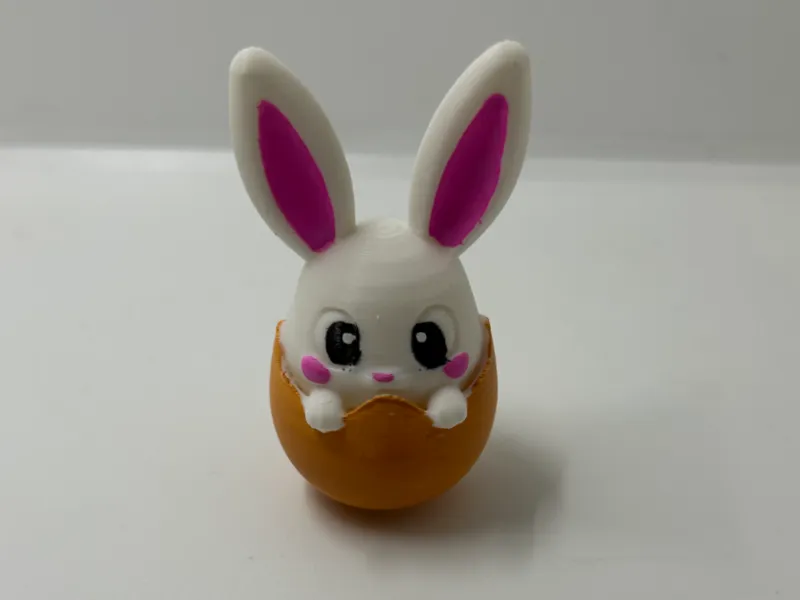 Cute Bunny Hatching from Egg