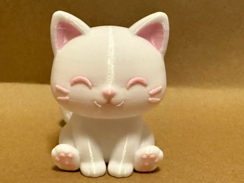 Cute Sitting Cat Figure
