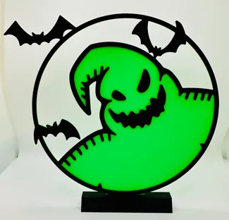 Oogie Boogie inspired sign w/stand(NO AMS NEEDED)