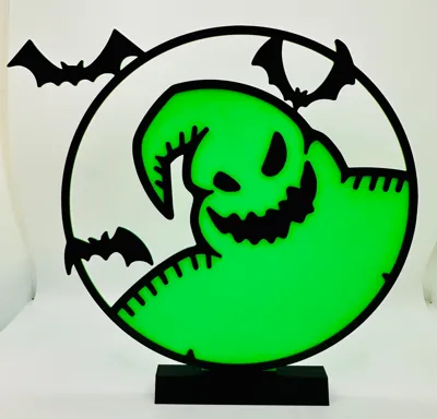 Oogie Boogie inspired sign w/stand(NO AMS NEEDED)