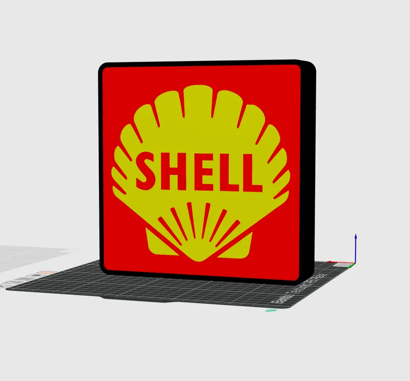 Shell Oil Light Box
