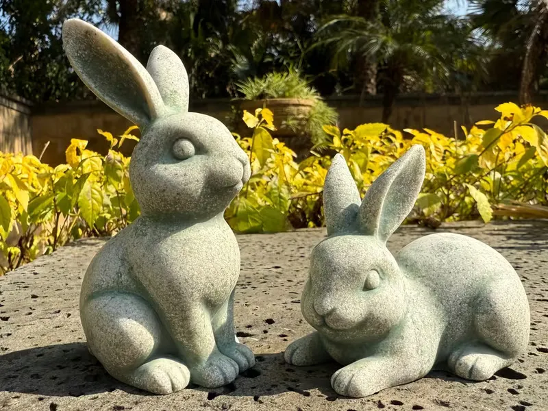 Easter Bunny Garden Decor – Realistic Bunny Statue