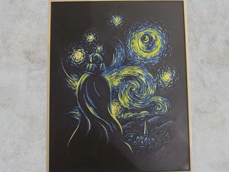 Star wars hueforge Darth Vader Van Gogh style
