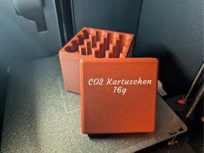 CO2 Cartridge Box with label