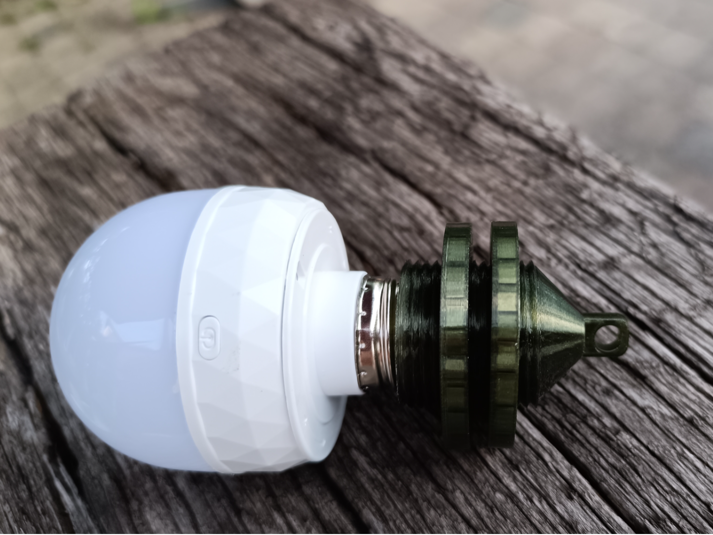 E27 socket with hook (for fake light bulb)