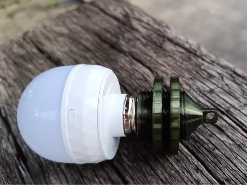 E27 socket with hook (for fake light bulb)
