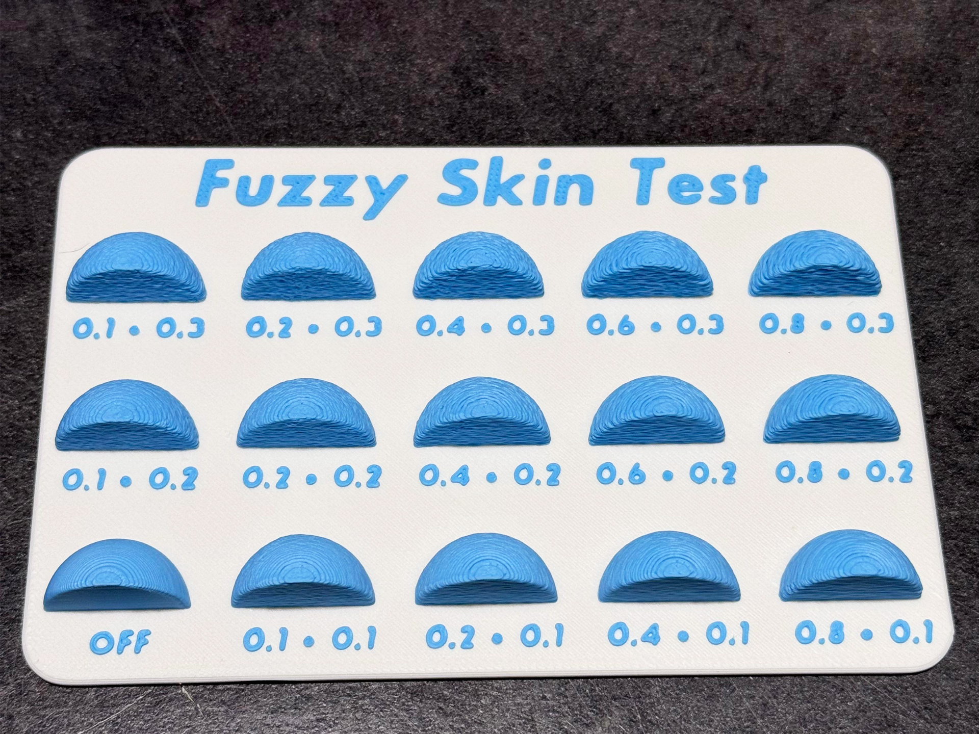 Fuzzy Skin Test