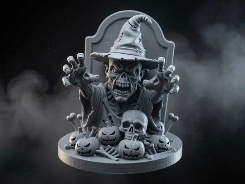 Zombie Halloween Statue