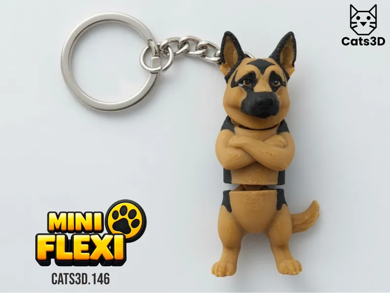 German Shepherd – Mini Flexi Dog