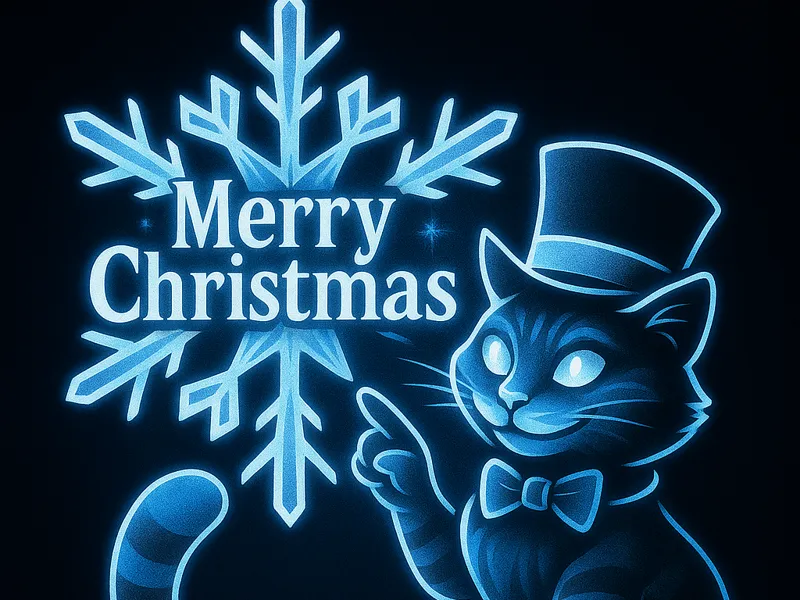 Merry Chrismas Grinsekatze