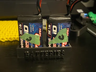 Traxxas 1/18 scale RC crawler battery holder