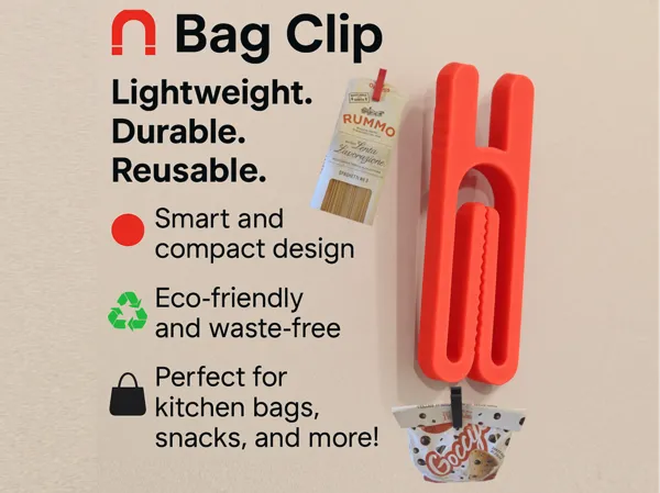 Pince à sac légère et réutilisable