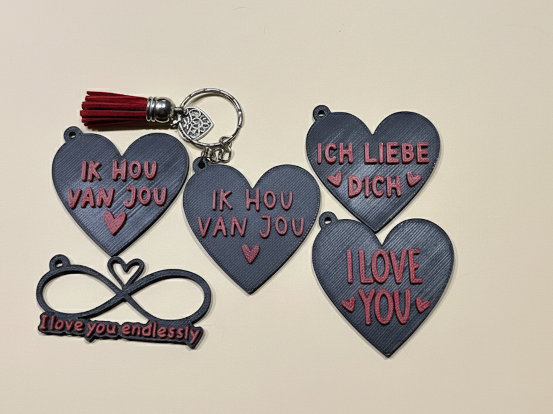 Keychain heart (Valentine's gift)