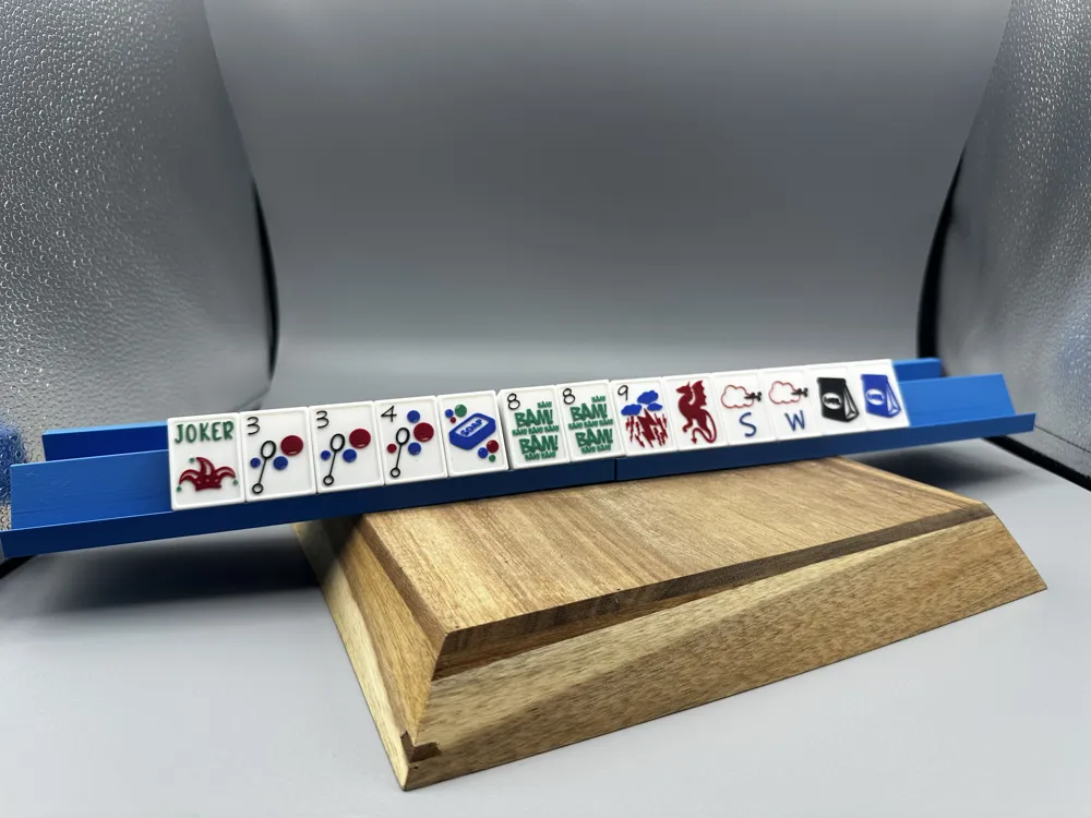 Travel Mahjong Rack w/ Pusher 18.75