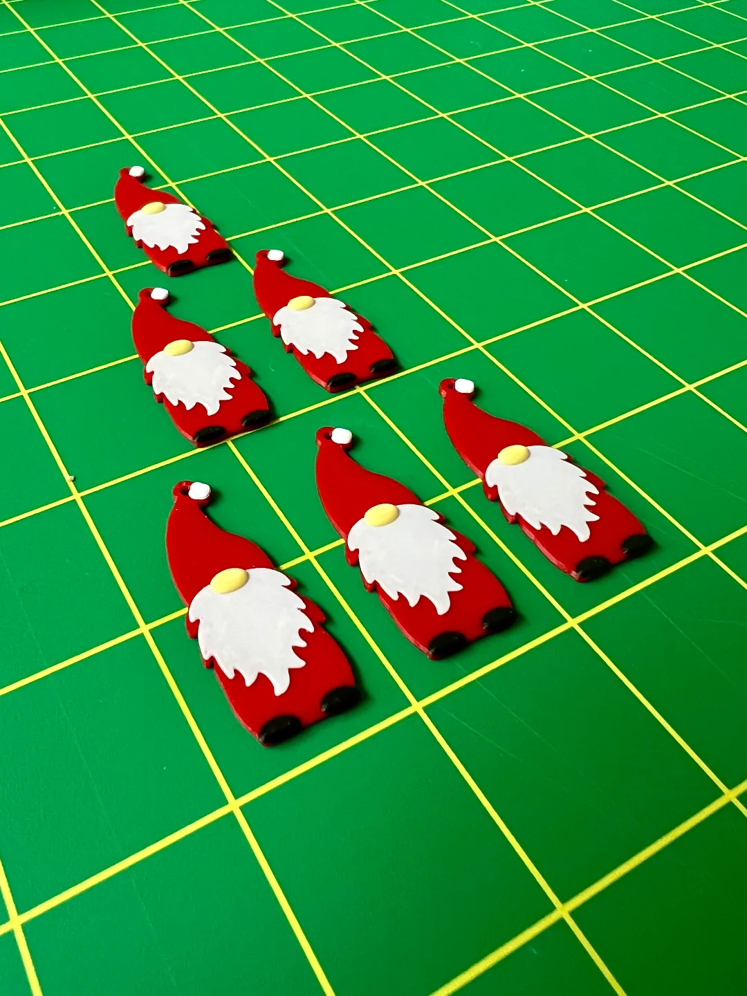 Christmas Santa Gnome Earring Pendant view 2