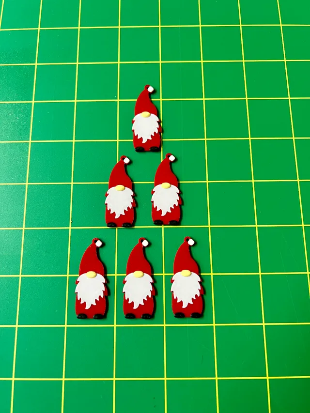 Christmas Santa Gnome Earring Pendant