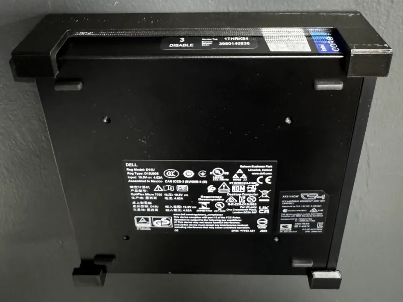 OptiPlex Micro Wall / Desk Mount