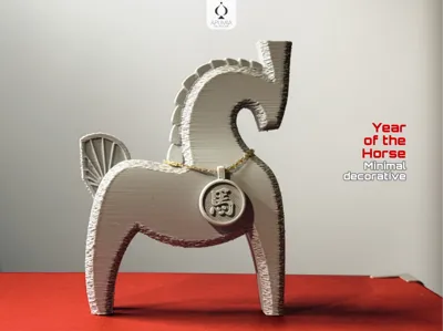 Year of the Horse – Minimal Decorative Horse