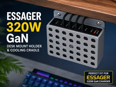 Essager 320W GaN Desk Mount Holder