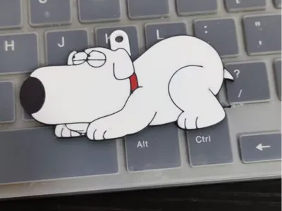 Family Guy Brian Griffin Keychain