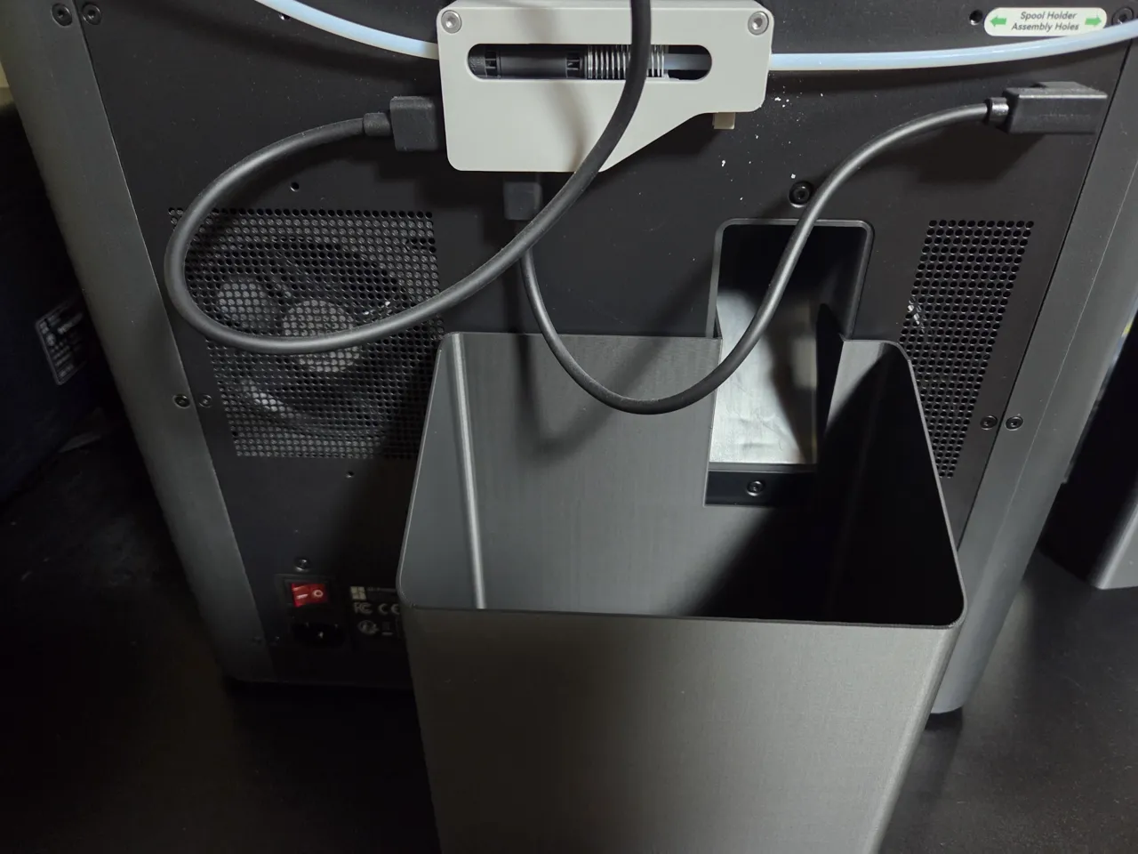 P1S/H2S Poop Chute Bin, Just Print, Just Put view 4